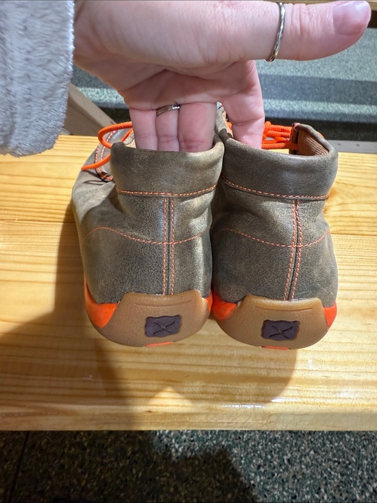 Twisted X Brown Chukka Boots with Orange Laces main image 4
